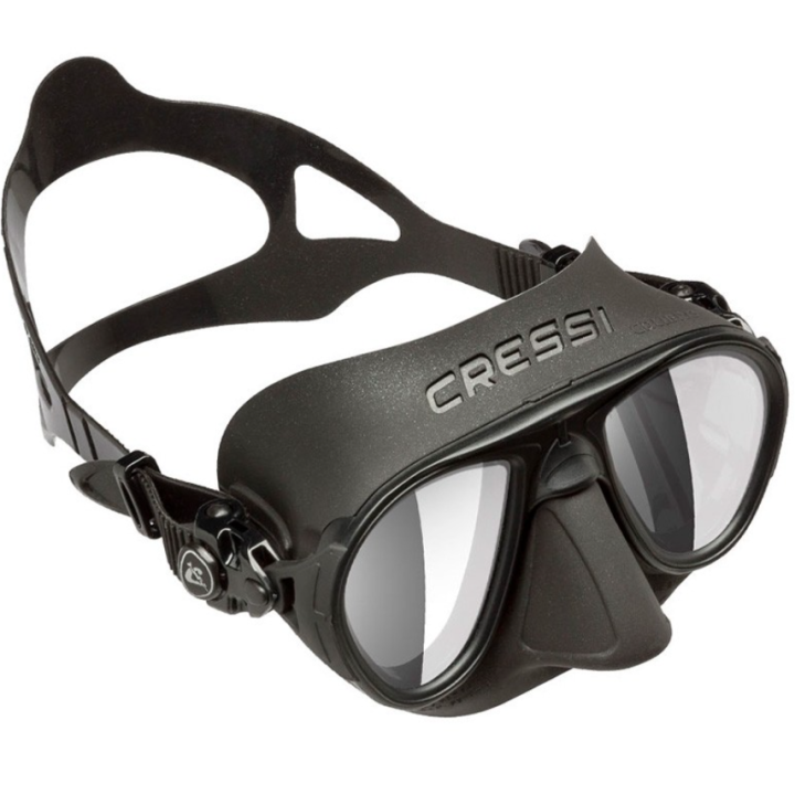 Маска Cressi CALIBRO, чорна, дзеркальна