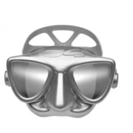 PLASMA mask black silver mirrored lenses