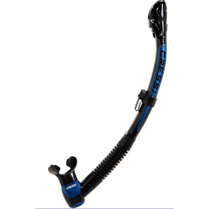 Трубка Cressi ITACA ULTRA DRY, black/blue metal