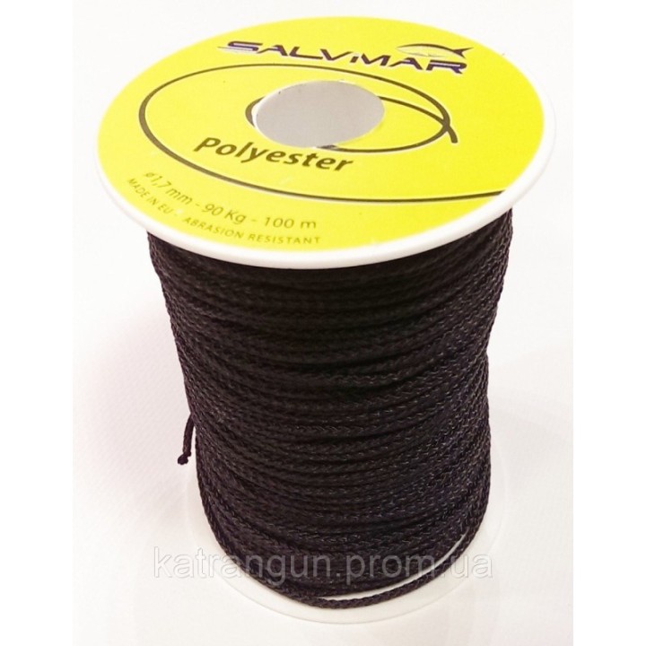 Лінь Salvimar Polyester • Діаметр 1.7 мм • Колір чорно-зелений
