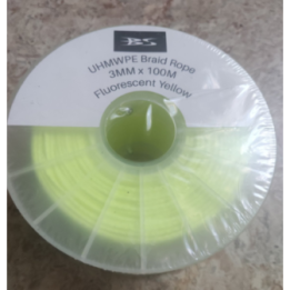 Лінь Dyneema UHMWPE жовтий ø1,5mm; ø2 mm; ø3mm; ø 4 mm ø 5 mm