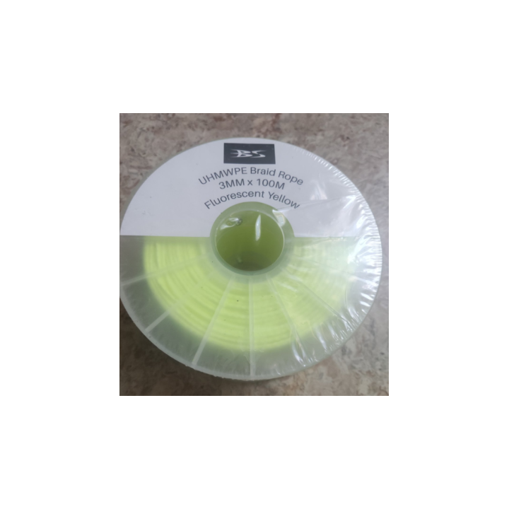 Линь Dyneema UHMWPE жёлтый ø1,5mm; ø2 mm; ø3mm; ø 4 mm ø 5 mm