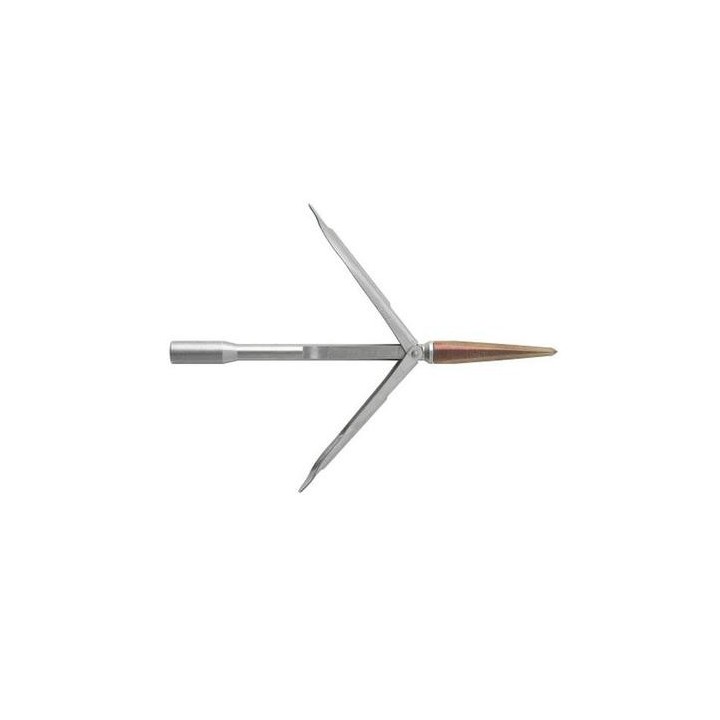Наконечник Salvimar Martin • Нержавеющая сталь • Закалённый • Свинчивающийся с трёхгранной заточкой • 2 длинных флажка