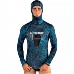 Рашгард Cressi Rashguard Blue Hunter зі шоломом