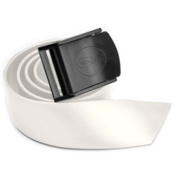 Пояс вантажний силіконовий білий C4 PLASTIC MARSEILLE BUCKLE, 140 см, пряжка пластик. марсельська