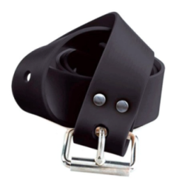 Пояс вантажний силіконовий чорний C4 SS MARSEILLE BUCKLE, 145 см, пряжка нерж.ст. марсельська