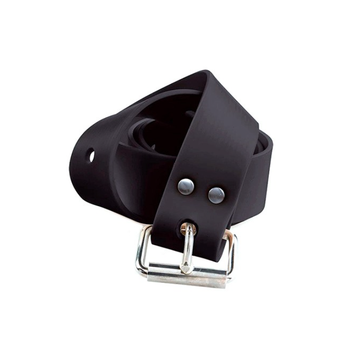 Пояс вантажний силіконовий чорний C4 SS MARSEILLE BUCKLE, 145 см, пряжка нерж.ст. марсельська