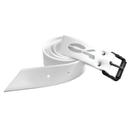 Пояс вантажний силіконовий білий C4 PLASTIC MARSEILLE BUCKLE, 145 см, пряжка пластик. марсельська