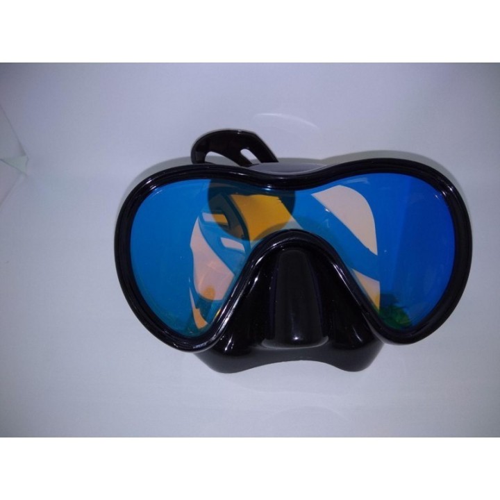 Маска BS DIVER Mamba чёрный силикон, моностекольная, тонированная