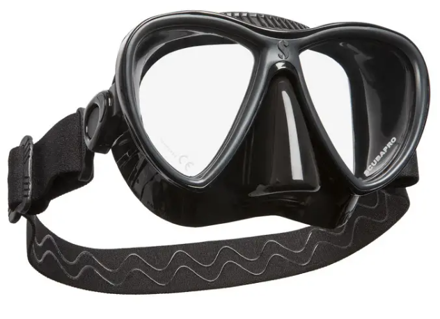 Изображение Маска Scubapro SYNERGY Twin з єластичним ремінцем чорна