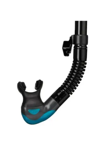 Изображение Трубка Tusa HYPERDRY ELITE 2 чорно-бірюзова