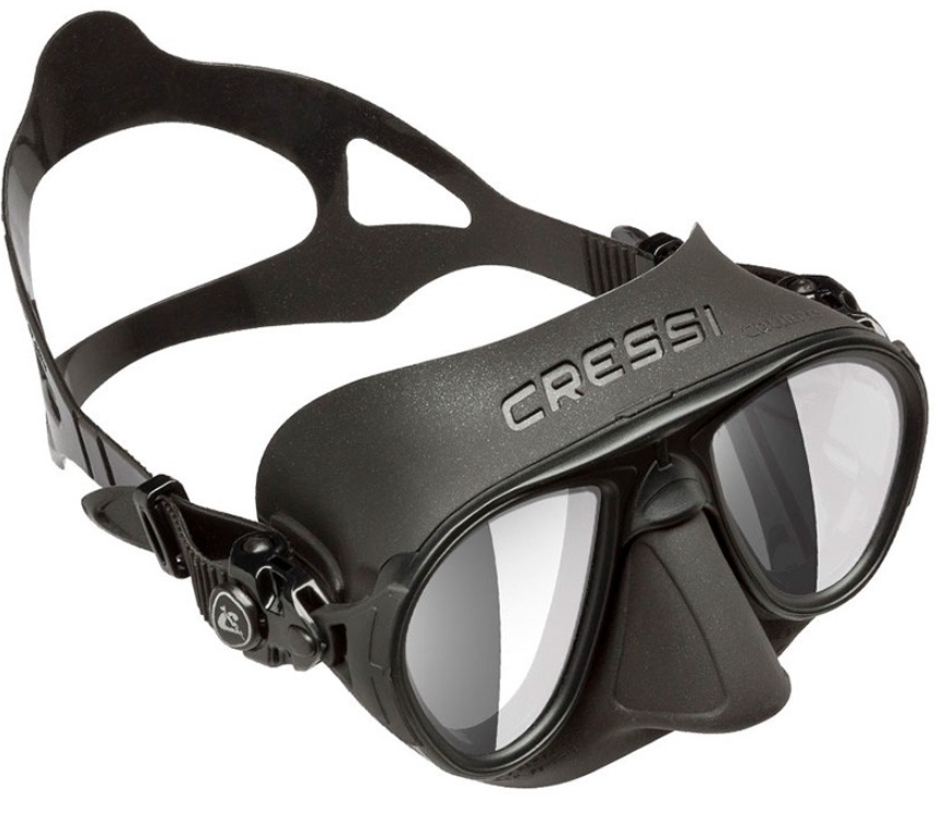Изображение Маска Cressi CALIBRO, чорна, дзеркальна