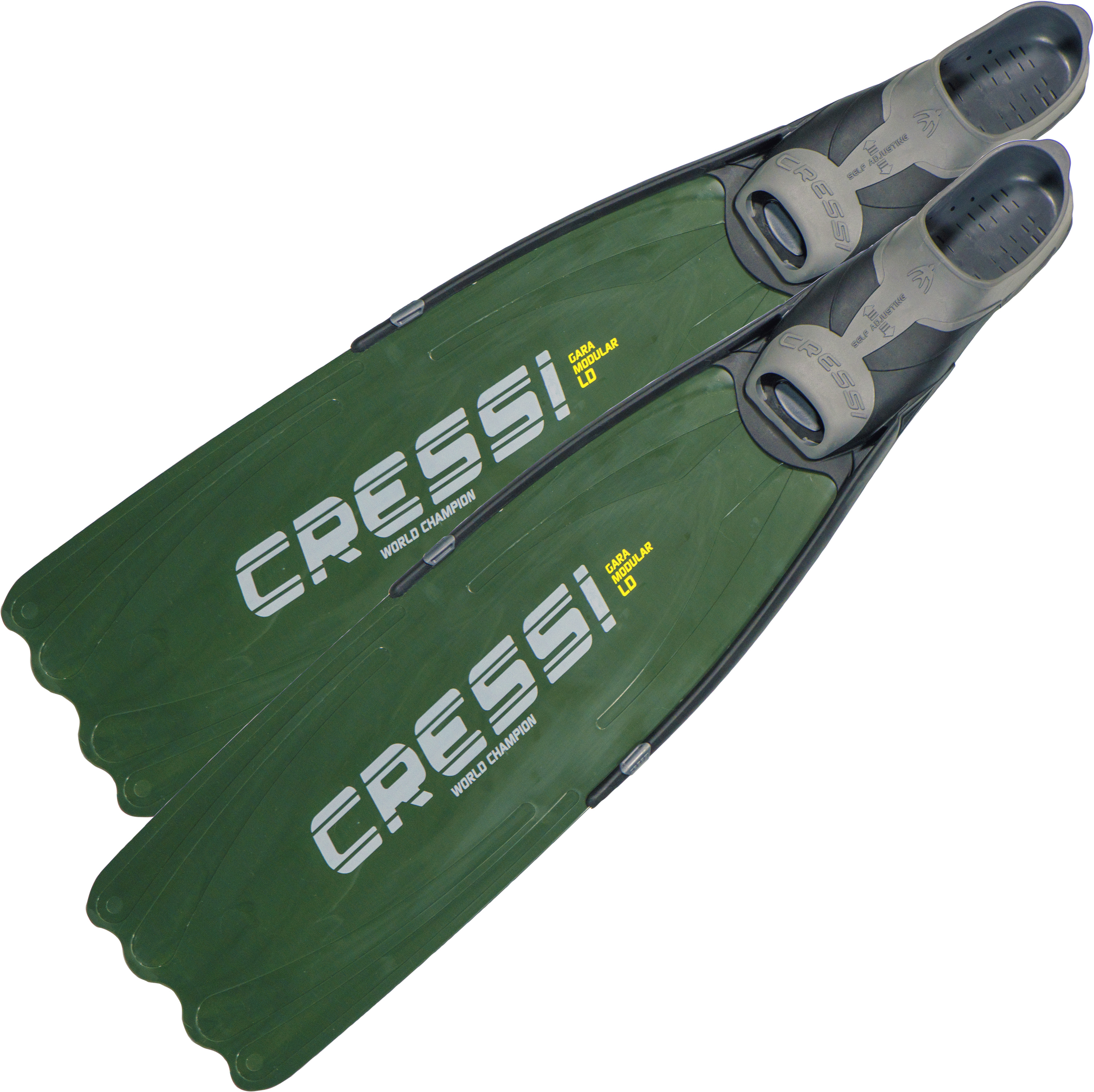Ласты Cressi-Sub Gara Modular Ld • Пятка закрытая • Цвет зелёный