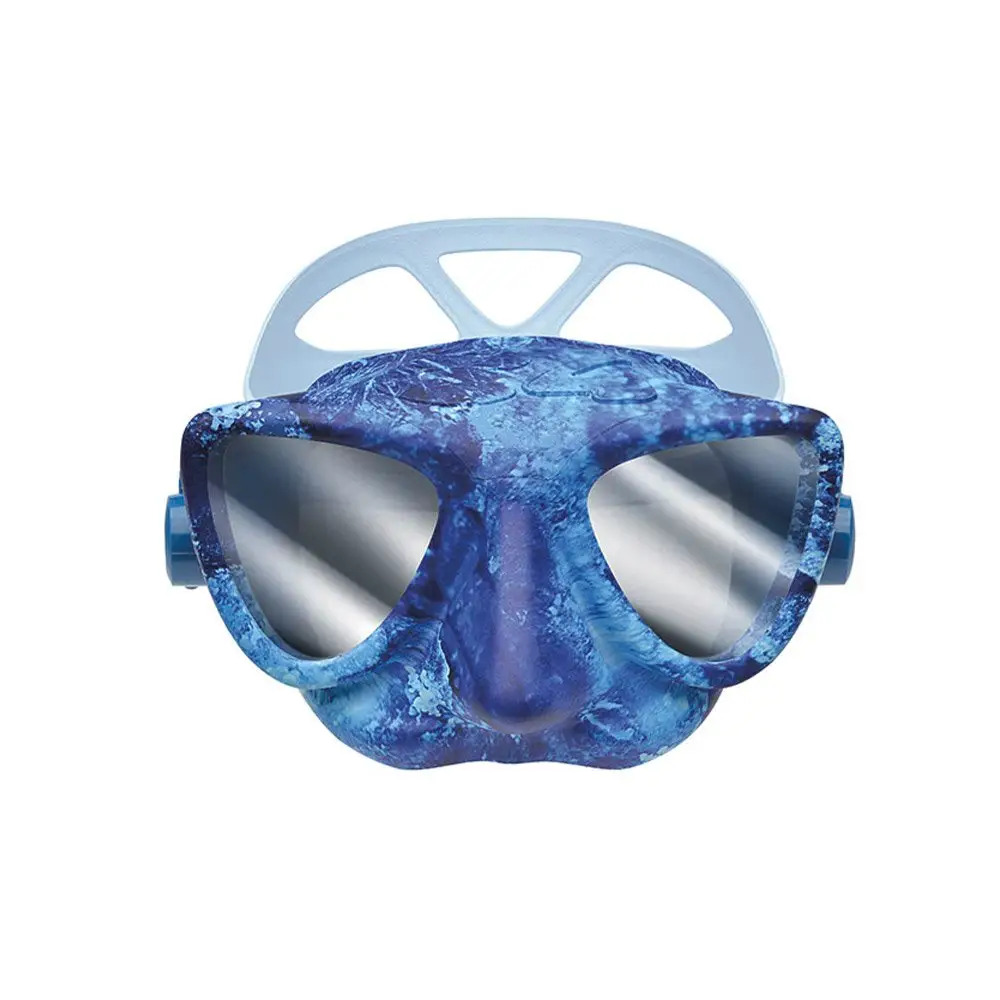 Маска C4 PLASMA ocean camo blue mirrored lenses (дводзеркальна, малооб'ємна, антивідблиск)