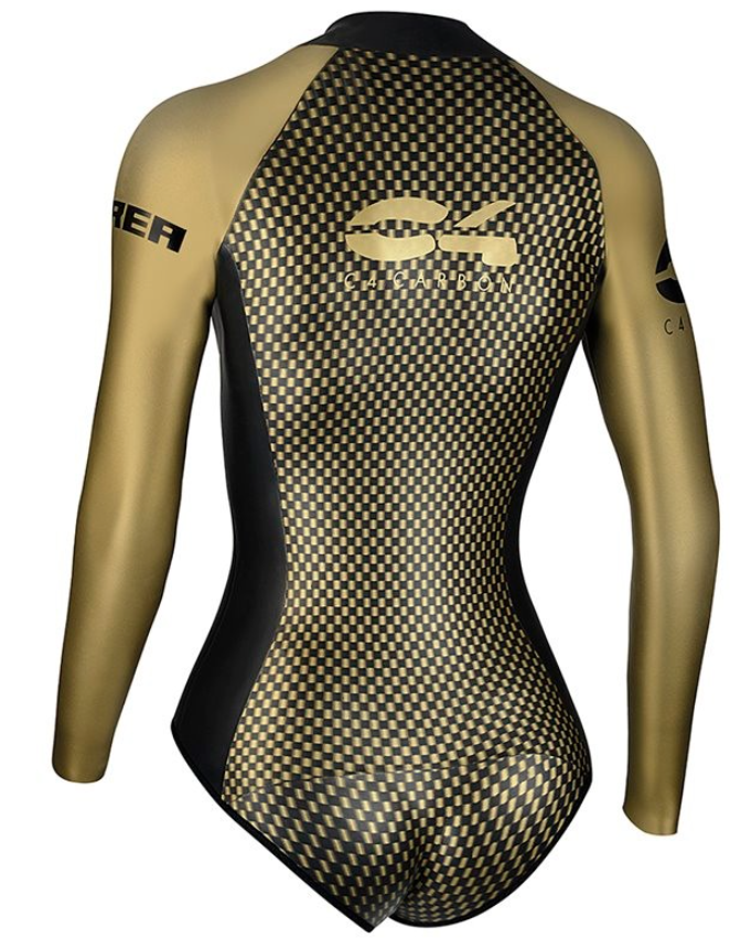 картинка Гідрокостюм короткий С4 AUREA SPRINGSUIT, жіночий, довгі рукава, без штанів, 2 мм от магазина Абордаж