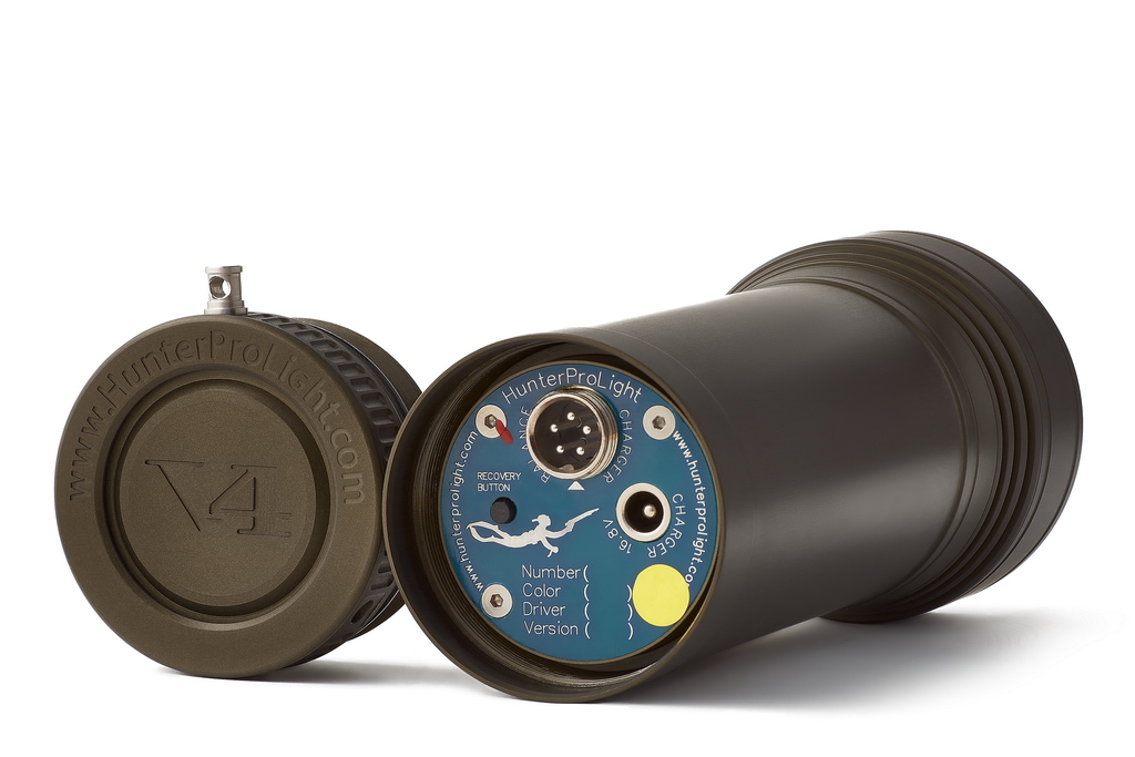 Ліхтар HunterProLight-4 V4 для підводного полювання, дайвінгу та відеозйомки.