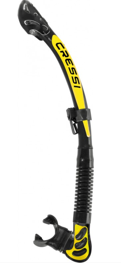Изображение Трубка Cressi ALPHA ULTRA DRY, black/gold