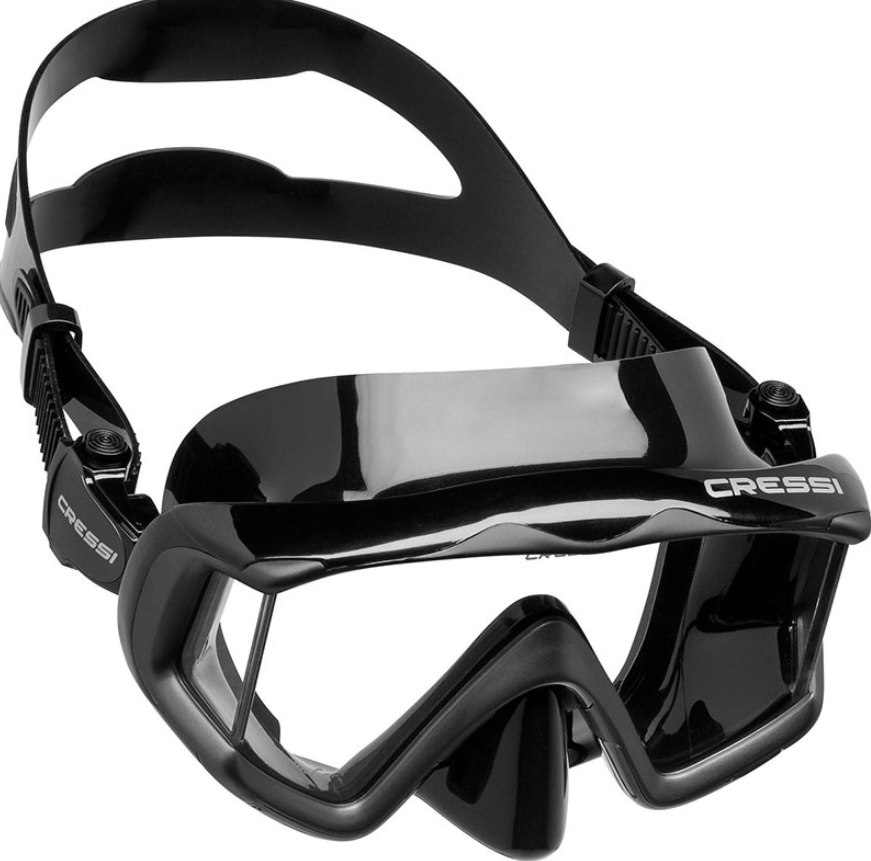 Изображение Маска Cressi LIBERTY TRISIDE, чорно-графітова