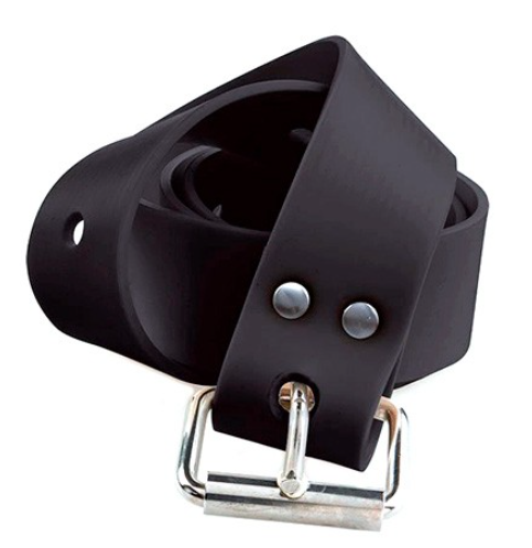 Изображение Пояс вантажний силіконовий чорний C4 SS MARSEILLE BUCKLE, 145 см, пряжка нерж.ст. марсельска