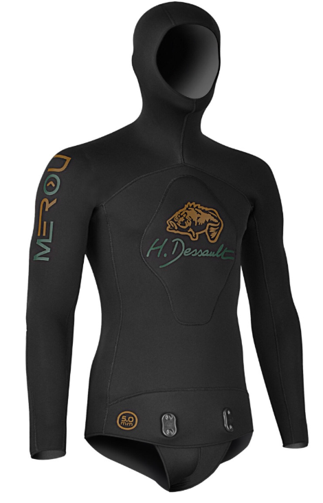 картинка Гідрокостюм H.dessault від C4 Merou чорного кольору - 5 мм от магазина Абордаж