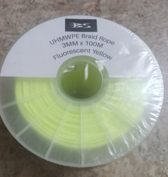 Изображение Лінь Dyneema UHMWPE жовтий ø1,5mm; ø2 mm; ø3mm; ø 4 mm ø 5 mm