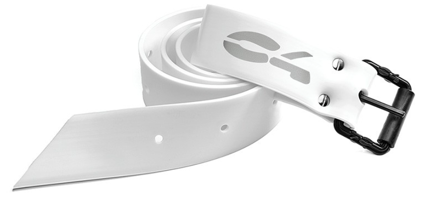 Изображение Пояс вантажний силіконовий білий C4 PLASTIC MARSEILLE BUCKLE, 145 см, пряжка пластик. марсельска