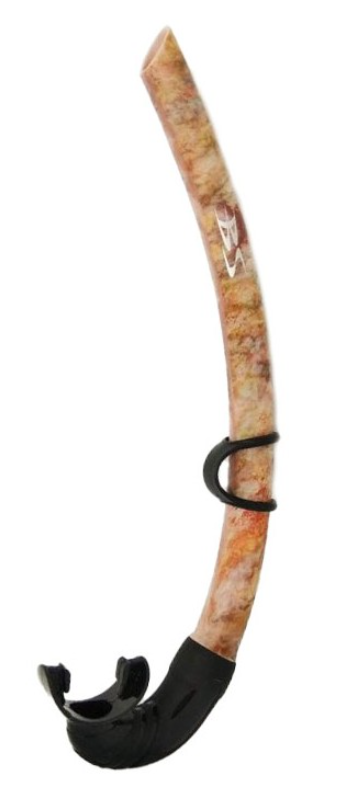 Трубка BS Diver FLEXA SOFT, коричневий камо