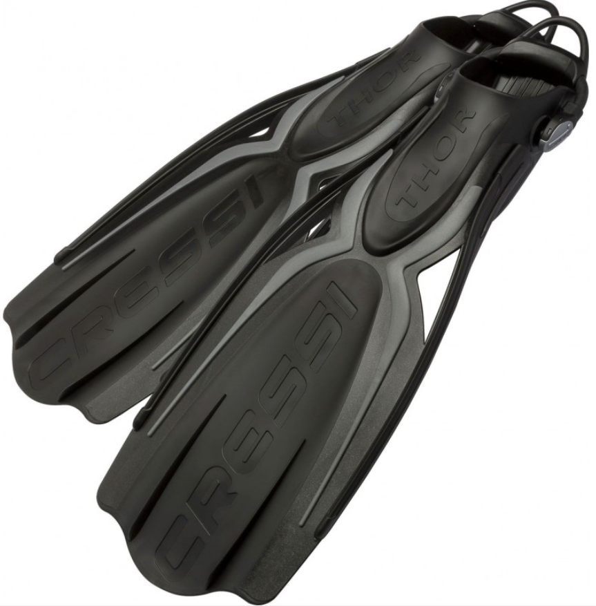Изображение Ласти Cressi THOR EBS, чорно-сірі